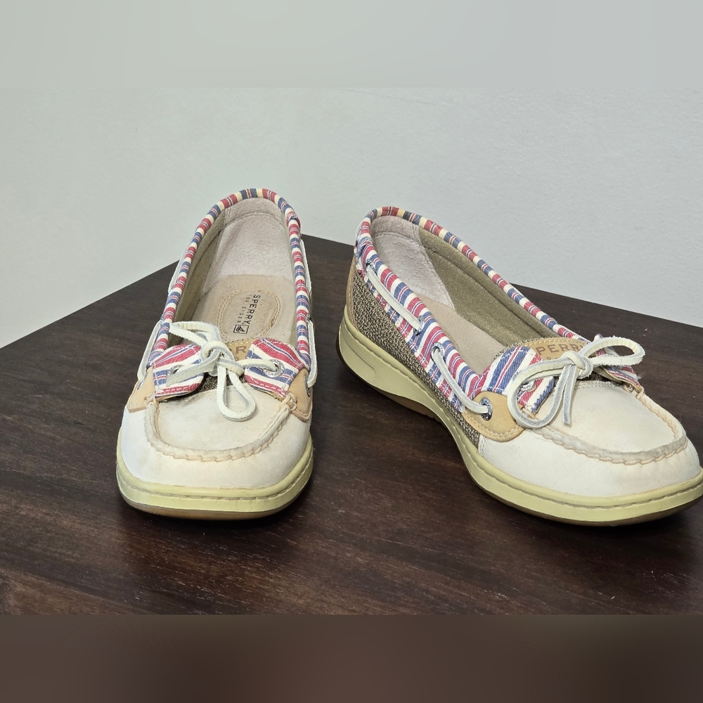 Sperry Angelfish Striped Boat Shoes Women's Size 7.5M - Picture 4 of 13